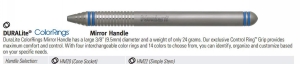 Nordent - DuraliteColorrings Mirror Handle, Simple Stem