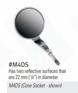 Nordent - Mirror Head, Double Sided, Front Surface, Cone Socket #4 (7/8 Diameter)