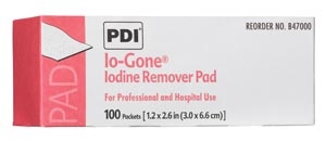 PDI IO-GONE IODINE REMOVER PAD, B47000