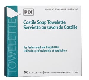 PDI CASTILE SOAP TOWELETTE, D41900