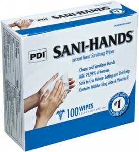 PDI SANI-HANDS INSTANT HAND SANITIZING WIPES, D43600