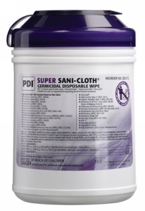 Super Sani-Cloth Surface Disinfectant Large Surface Wipes 160Tb
