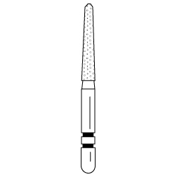 Premier - Two Striper Flame Diamonds Friction Grip Burs - 256.9F Fine