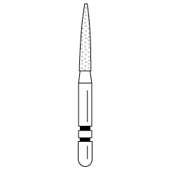 Premier - Two Striper Flame Diamonds Friction Grip Burs - 263.8C Coarse