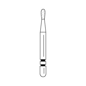 Premier - Two Striper Long Shank Diamonds Friction Grip Burs - L362.3C