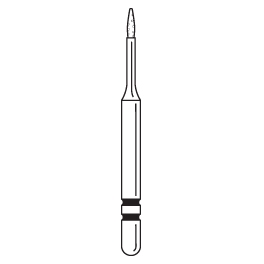 Premier - Two Striper Pear Diamond Friction Grip Burs - MP89M