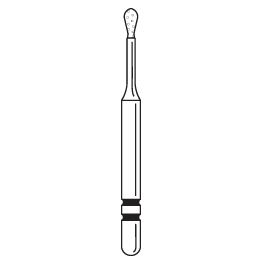 Premier - Two Striper Pear Diamond Friction Grip Burs - MP30RM
