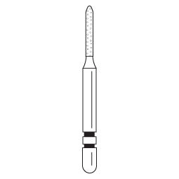 Premier - Two Striper Modified Beveled Cylinder Diamond Friction Grip Burs - 510.6C