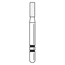 Premier - Two Striper KR Cylinder Diamond Friction Grip Burs - 521.4CKR