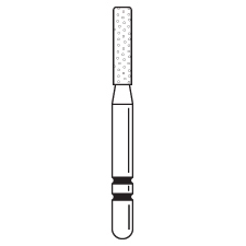 Premier - Two Striper KR Cylinder Diamond Friction Grip Burs - 521.6FKR
