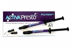Activa Presto Universal Stackable Composite A1 1.2ml Syringe 2Pk