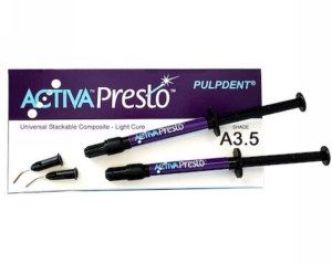 Activa Presto Universal Stackable Composite A3.5 1.2ml Syringe 2Pk