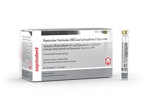 Septocaine 4% Articaine HCl w/EPI 1:200, 000 SILVER 50Bx