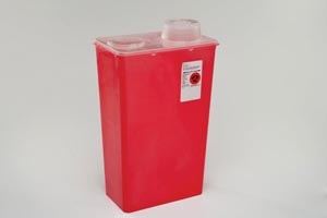 Monoject Sharps Container Red 14 Quarts Each, Covidien/Kendall Healthcare, 8881676434