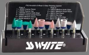 JAZZ RA PORCELAIN POLISHER 3 STEP P3S 12 PC. KIT - 1 PACK