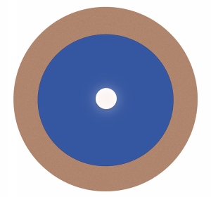 JAZZ HP ZIRCONIA/LITHIUM DISILICATE POLISHER 3 STEP ZL32 FINE WHEEL UNMOUNTED SHANK - 1 PACK