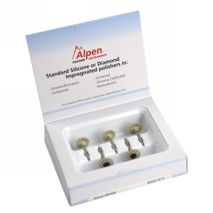 Alpen ShapeGuard Polishers Ceramic Plus, Step 3, 140 mm, 5/Pkg., 60021913