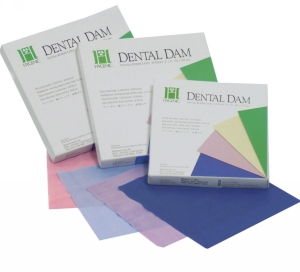 HySolate Fiesta Latex Dental Dam 5x5 Asst Medium 52/Pk