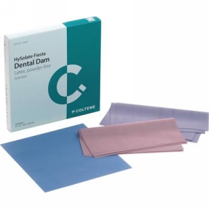 HySolate Fiesta Latex Dental Dam 6x6 Asst Medium 36/Pk