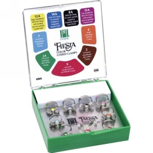 Hygenic Fiesta Color-Coded Matte Finish Clamps H09966