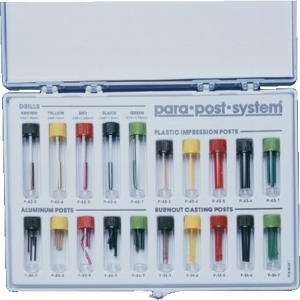 ParaPost Titanium Temporary Posts Size 4, .040'', Yellow, 20/Pkg., P464