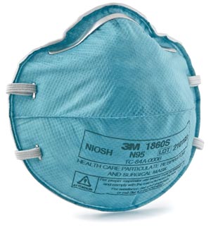 3M N95 Particulate Respirator Mask Cone Molded Small 20Bx