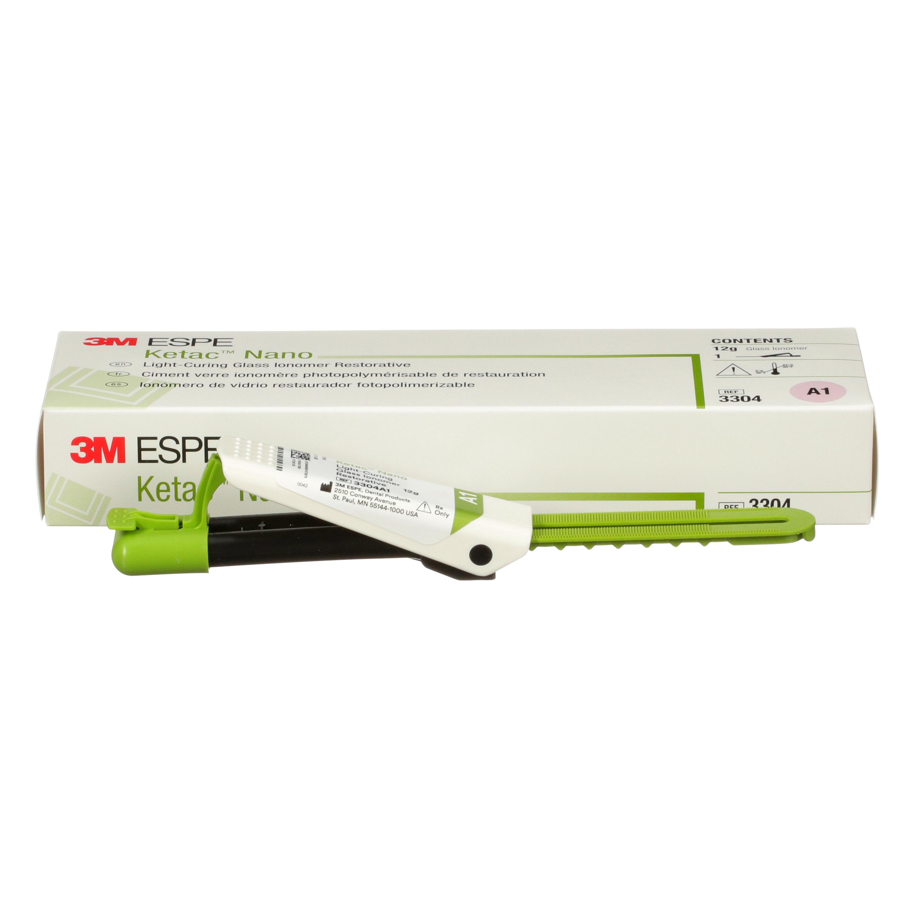 3M Ketac Nano Light-Curing Glass Ionomer Restorative Shade A1 Refill, 3304A1