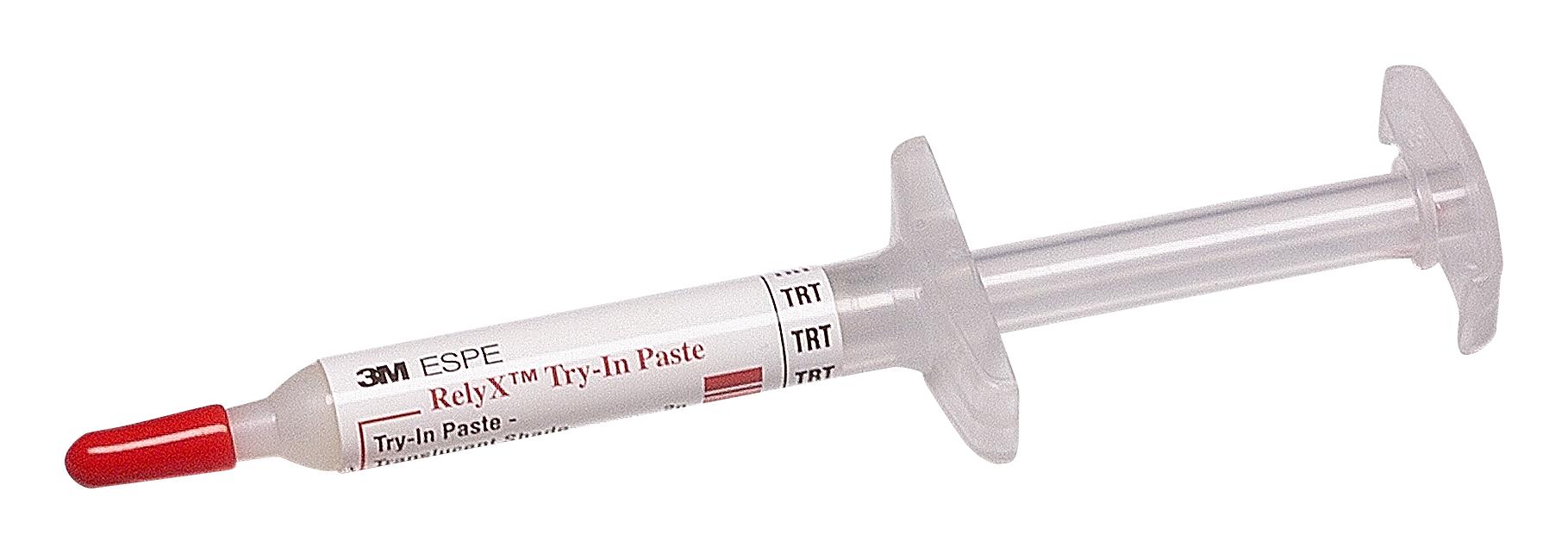 3M RelyX Try-In Paste Syringe Refill, 7614TRT, Translucent, 1 - 2 g Syringe