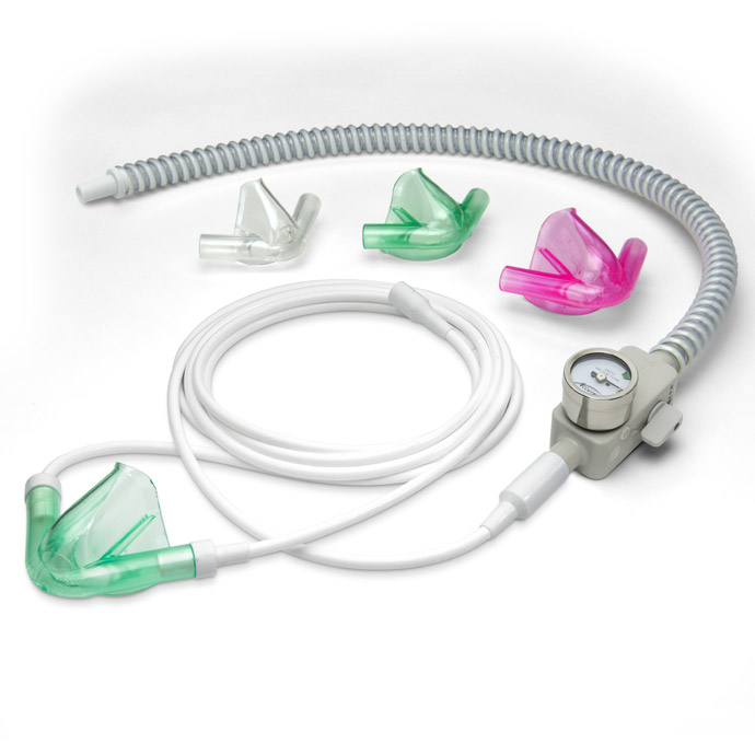 ACCUTRON - AXESS - LOW PROFILE NASAL MASK - In-Line Scavenging Circuit