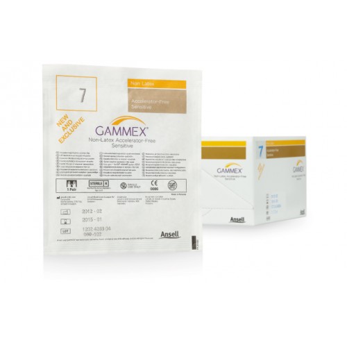 ANSELL GAMMEX NON-LATEX ACCELERATOR FREE SENSITIVE GLOVES, 20277280