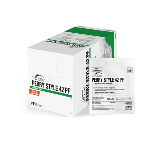 ANSELL ENCORE PERRY STYLE 42 POWDER FREE SURGICAL GLOVES, 5711103PF