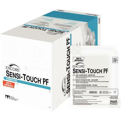 ANSELL ENCORE SENSI-TOUCH POWDER FREE SURGICAL GLOVES, 7823PF