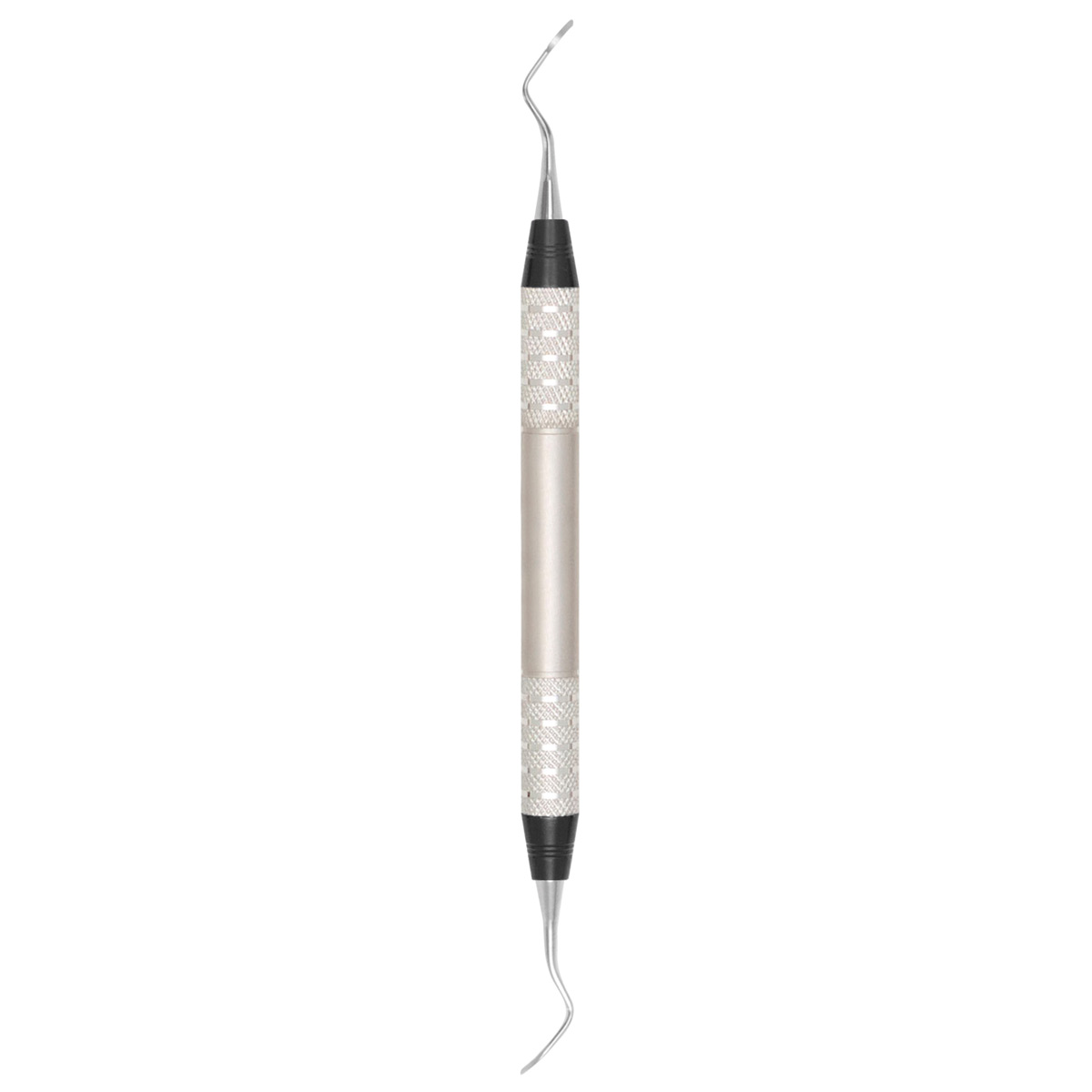 A.Titan - Barnhart Curette. Anterior/ Narrow blade, slightly angled shank for anteriors. D Lite handle