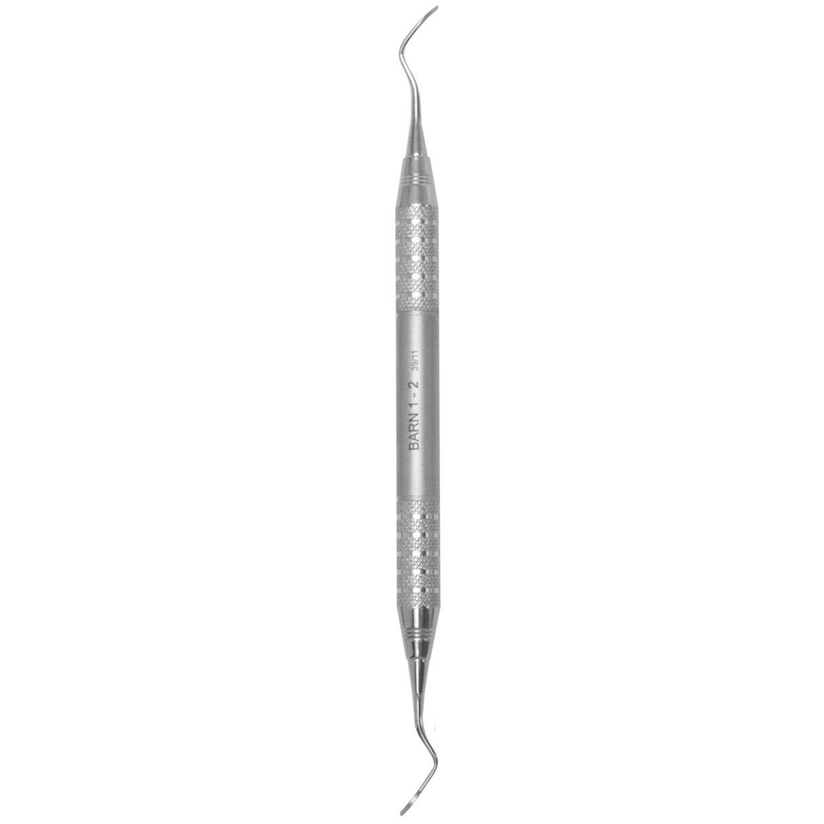 A.Titan - Barnhart 1/2 has a narrow blade with a slightly angled shank for anteriors. Has a #6 Life Steel handle.