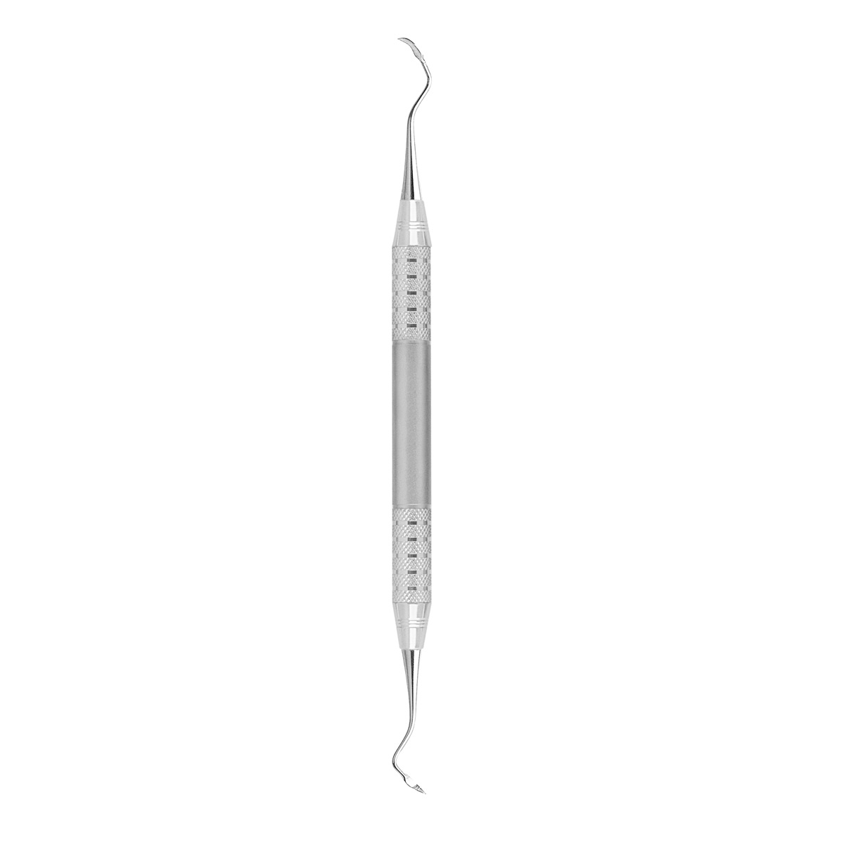 A.Titan - Posterior sickle scaler designed for the removal of supragingival calculus. Has a #6 Life Steel handle