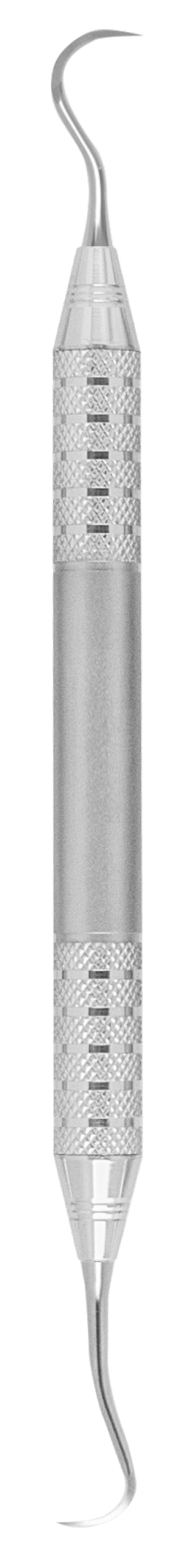 A.Titan - Anterior/curved towner sickle scaler with #6 Life Steel handle.