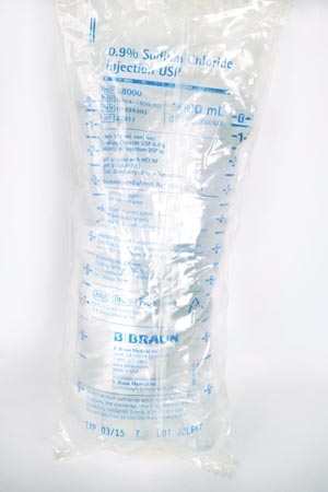 Sodium Chloride Injections 0.9% 1000mL EXCEL Container (Rx) 12/cs (50 cs/plt) (Continental US+HI Only Excluding IN and ND) (I