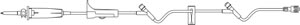 Admin Set Universal Spike Roller Clamp Slide Clamp Injection Sites 28 Inch & 6 Inch Above Distal End SPIN-LOCK Connector 19mL