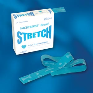 BD VACUTAINER STRETCH LATEX-FREE TOURNIQUETS, 367203