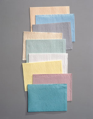 TIDI 3-PLY TISSUE/POLY TOWEL & BIB, 917404