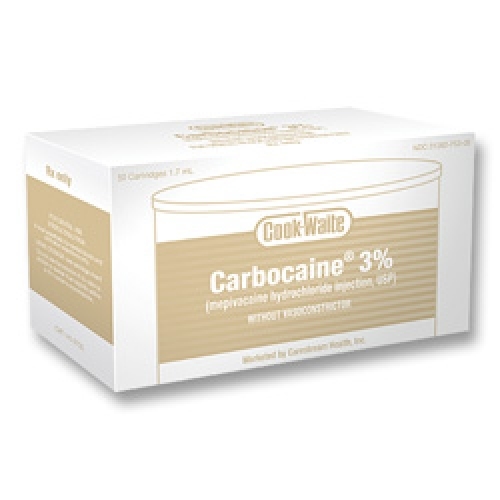 Cook-Waite Carbocaine 3% Plain 50/Bx (SEP-99171)