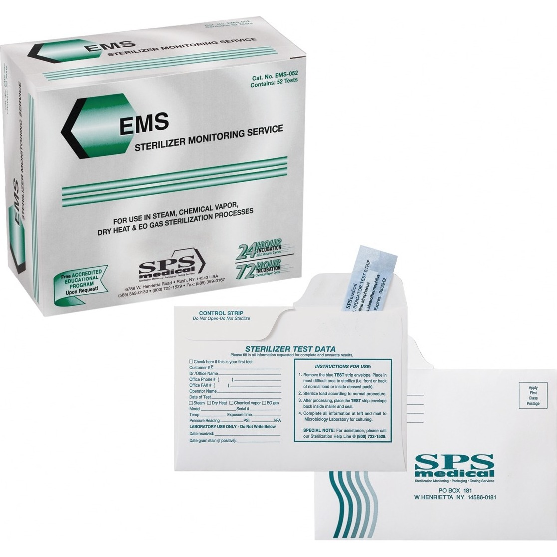 CROSSTEX EMS STERILIZER MONITORING SERVICE, EMS-012