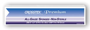 CROSSTEX ALL GAUZE PREMIUM NON-STERILE SPONGES, ENC212