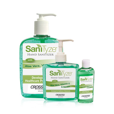 CROSSTEX SANITYZE WATERLESS MOISTURIZING ANTIMICROBIAL GEL, JWGEL1