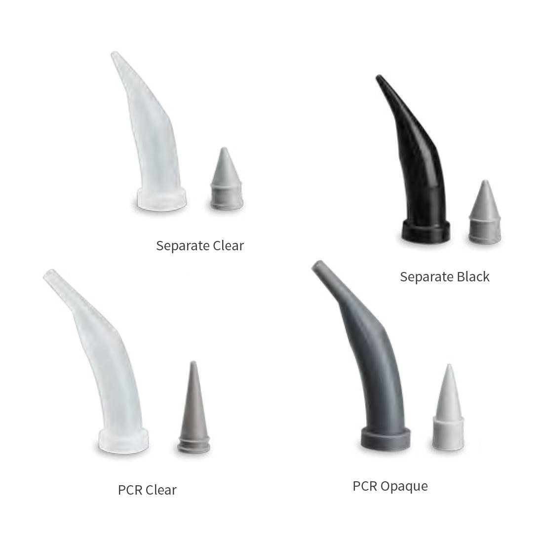 Centrix - AccuDose PCR Curved Tubes Opaque