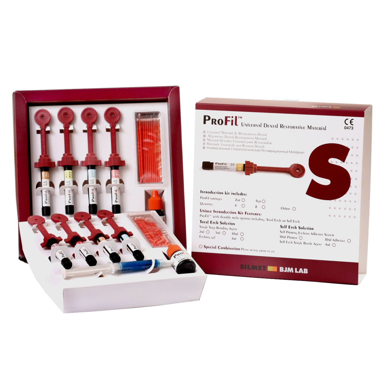 ProFil Flow Economy Syringe Kit 1gm. 4/pk. (A1, A2, A3, A3.5) - Silmet*