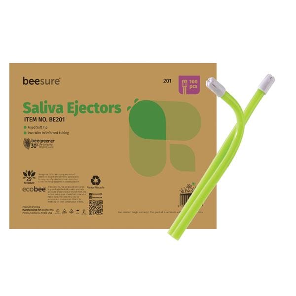 BeeSure Green Saliva Ejectors 100Bg
