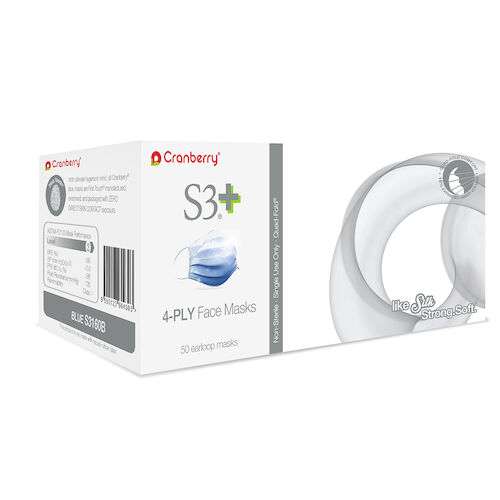 S3+ Face Masks Blue Level 3 50Bx