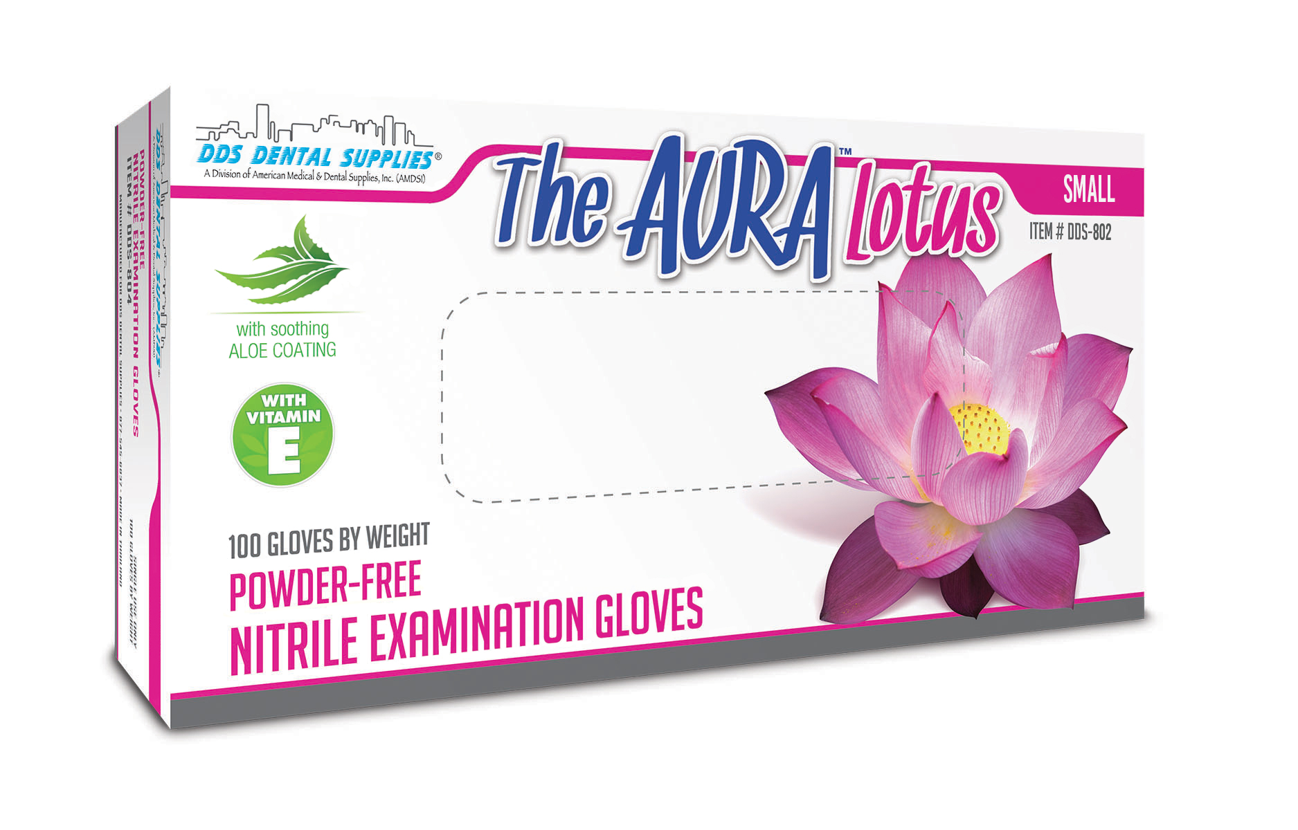 Aura Lotus P.F. Nitrile Premium Gloves (S) 100Bx