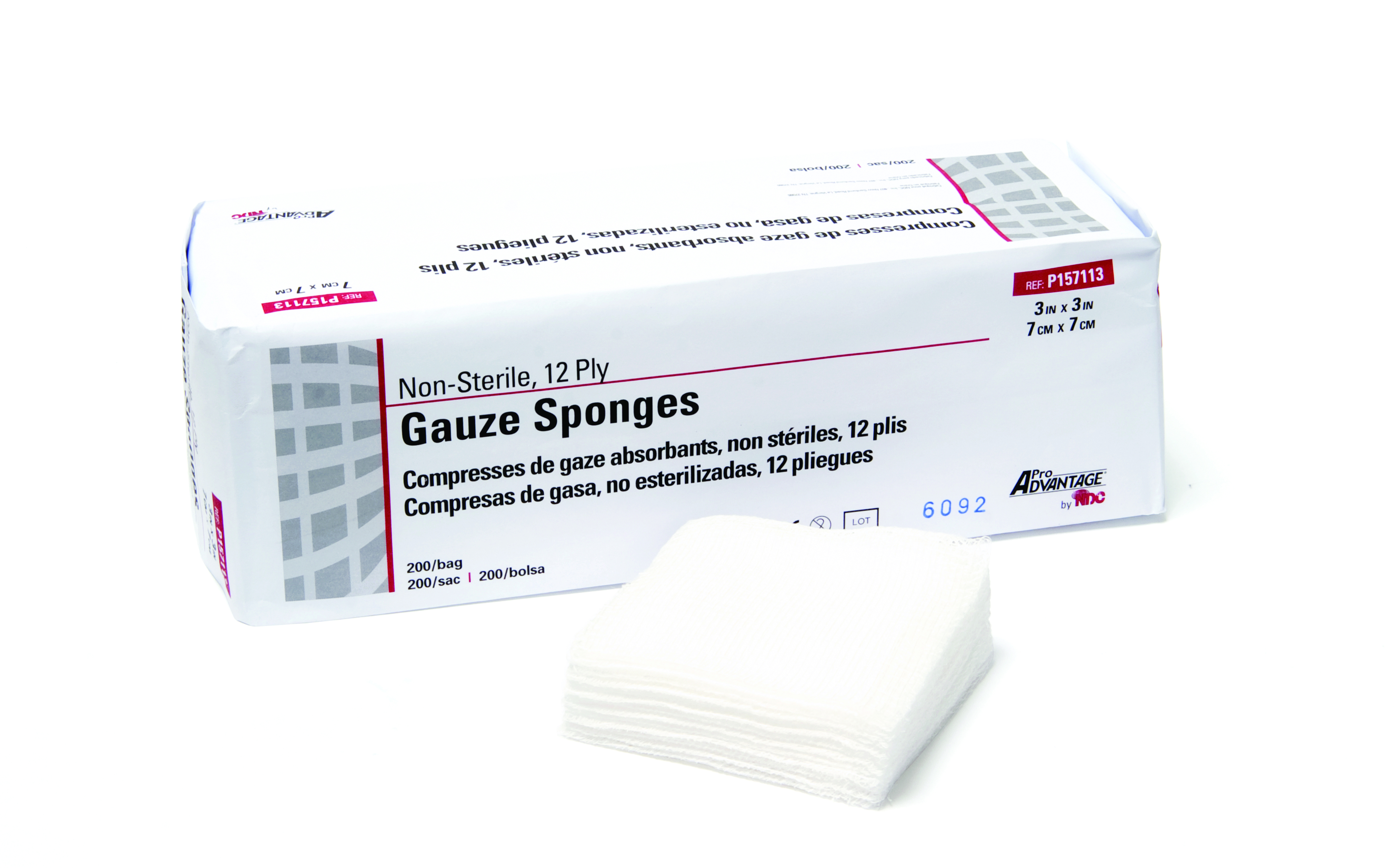 DDS Dental Supplies - Advantage 4 Ply Non-Sterile 3x3 4000Bx